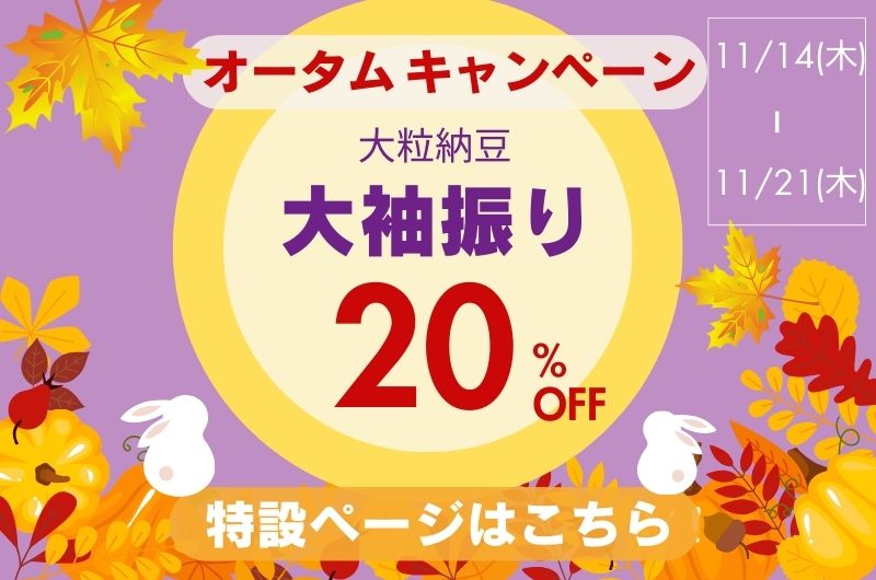 大袖振り20％OFFバナー