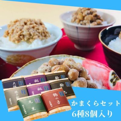 二代目福治郎 高級納豆ギフト 【かまくらセット】 送料込 8袋（1袋 30g×2食入）（タレ無し）