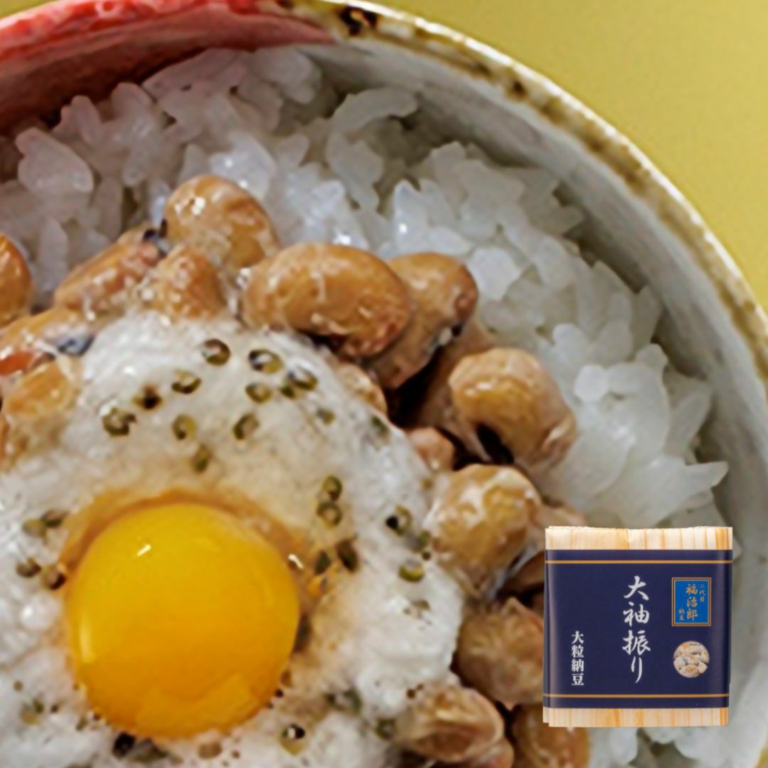 大袖振り納豆の納豆ご飯写真