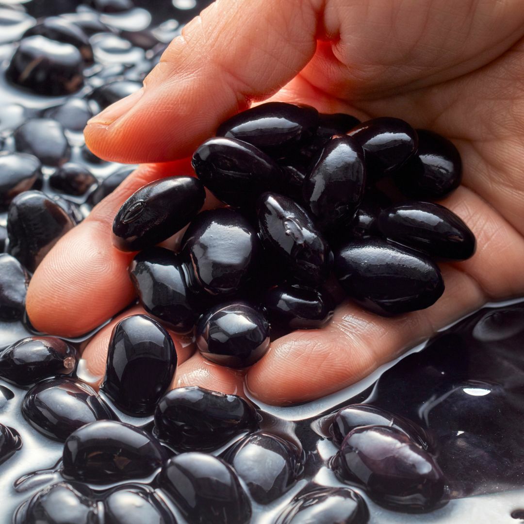 原料は北海道産の黒豆大豆光黒
